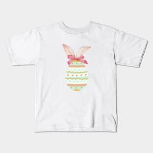 Easter Day - Easter egg with bunny ears Kids T-Shirt